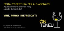 Festa d'obertura de la cafeteria restaurant ONTENEU! Per abonats 