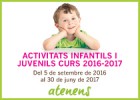 Activitats Atenens curs 2016-2017!